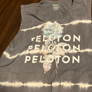PELOTON Tie-Dye Studio Side Slit Muscle Tank, Women’s small